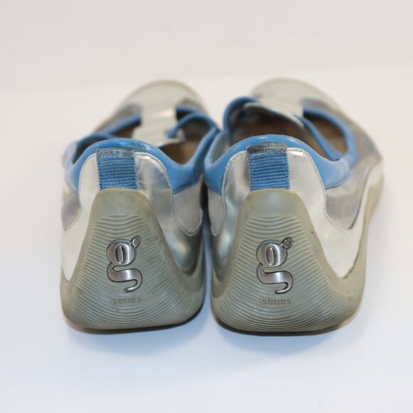 NikeLab G Series Metallic Silver Blue Flats Size 6.5 - Picture 4 of 6